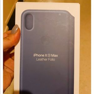 NWT leather folio case for iPhone X